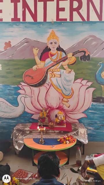 Sarswati pooja The Shape Internation School